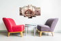Wallity Cuadro Decorativo en Lienzo 5 Piezas 5PUC-047 Multicolor